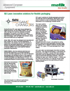 SEI Laser Flexible Packaging